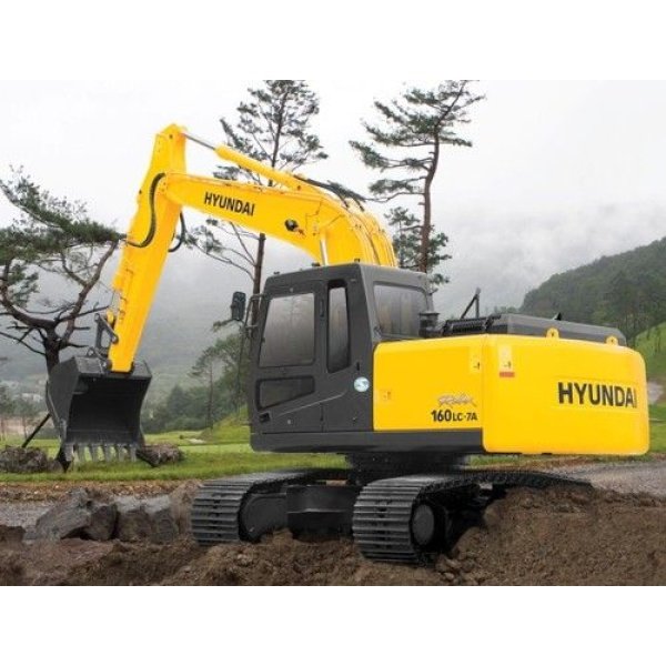 Hyundai R160LC-7A Crawler Excavator Service Repair Workshop Manual