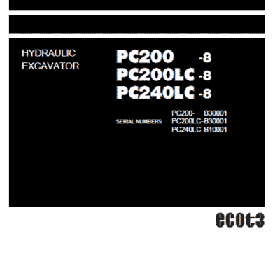 Komatsu PC200-8 Hybrid Service Repair Manual