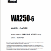 1-31 Komatsu WA250-6 Wheel Loader Service Repair Manual