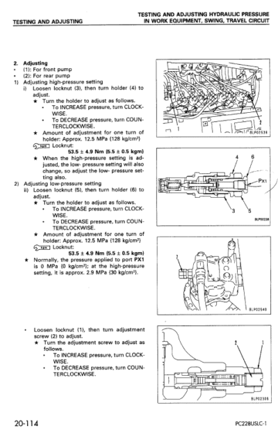 Komatsu PC228USLC-1 PC228USLC-2 Excavator Service Manual - Image 3