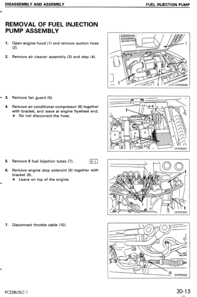 Komatsu PC228USLC-1 PC228USLC-2 Excavator Service Manual - Image 2