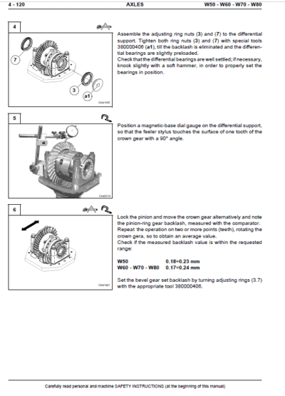 Fiat Kobelco W50 W70 Wheel Loader Repair Manual - Image 2