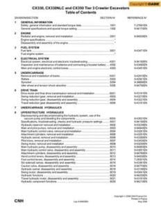 Case Cx330 Cx330nlc Cx350 Tier 3 Excavator Service Repair Manual Case Cx330 Cx330nlc Cx350 Tier 3 Excavator Service Repair Manual