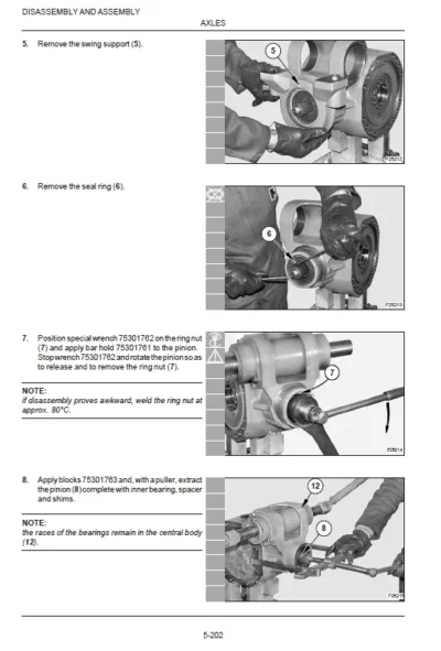 Case Wx95 Wx125 Wheel Excavator Service Repair Manual