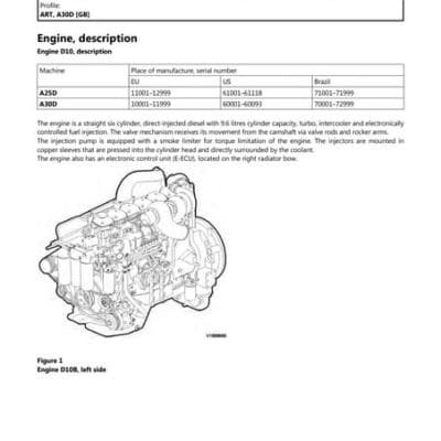 Volvo A30D Articulated Dump Truck Service Repair Manual