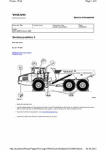 Volvo A40e Articulated Dump Truck Service Repair Manual