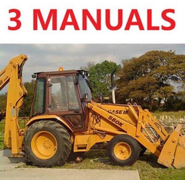 Case 580c Tlb Tractor Service Manual, Owners & Parts Catalog