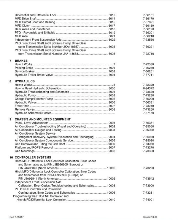 Case MX100 MX110 MX120 MX135 Tractor Workshop Service Manual