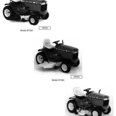 John Deere GT242 GT262 GT275 Lawn Tractors Service Manual