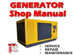 Komatsu Generator EG550-1 Engine SA6D170-A-1 Service Repair Manual