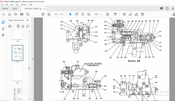 Kobelco SK200-6 Dynamic Acera Excavator Parts Catalog Manual Kobelco SK200-6 Dynamic Acera Excavator Parts Catalog Manual