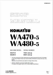 Komatsu WA470-5H Wheel Loader Workshop Service Repair Manual