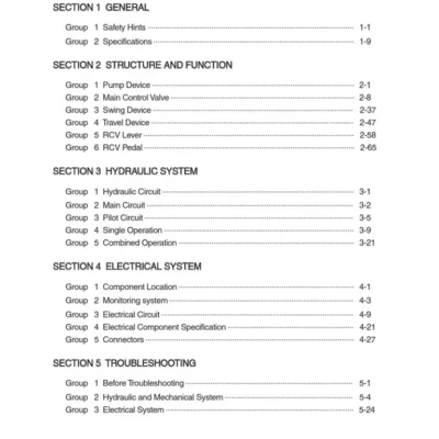 Hyundai Robex 16-9 R16-9 Excavator Service Manual