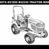 KUBOTA BX1850 BX2350 TRACTOR LA203 LA243 Loader Rck Mower Service Manual KUBOTA BX1850 BX2350 TRACTOR LA203 LA243 Loader Rck Mower Service Manual