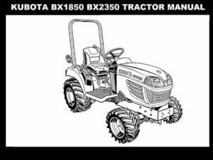 KUBOTA BX1850 BX2350 TRACTOR LA203 LA243 Loader Rck Mower Service Manual