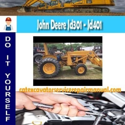 John Deere Jd301 - Jd401 Tractor Loader Service Manual