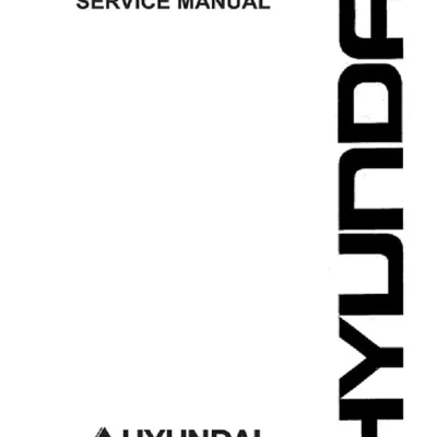 Hyundai Robex 55W-7A R55W-7A Wheel Excavator Workshop Repair Manual