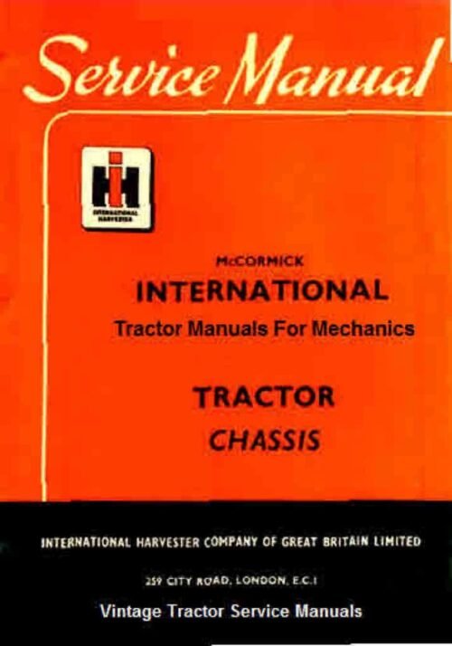 International Harvester Tractor Manuals for Mechanics