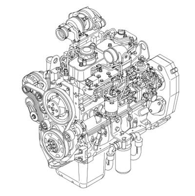 Case New Holland Kobelco Iveco Komatsu F4CE F4DE F4GE F4HE Engine