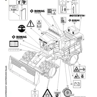 Bomag Sanitary Compactor BC 672 RB Service Manual