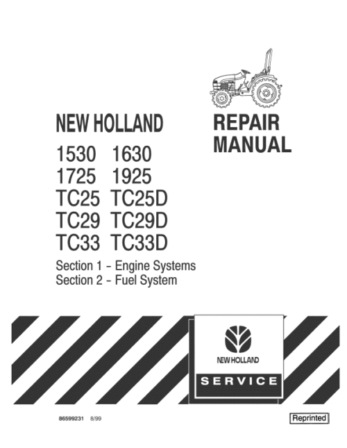New Holland Ford 1530 1630 Tractor Service Repair