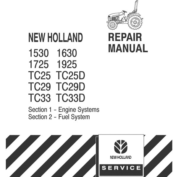 New Holland Ford 1530 1630 Tractor Service Repair