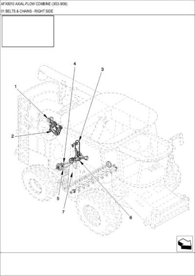 Case IH AFX8010 Combine Parts Manual