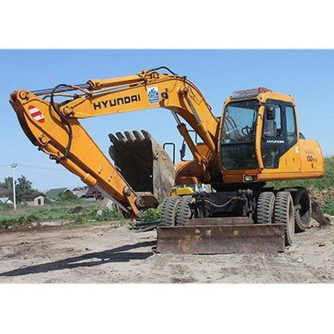 Hyundai Wheel Excavator Robex 130w-3 R130w-3 Service Manual