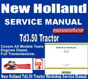 New Holland Td3.50 Tractor Workshop Service Manual