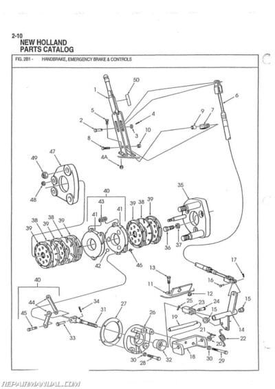 Ford 550 Tractor Loader Backhoe Tlb Illustrated Parts List Manual