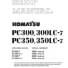 Komatsu PC300-7 PC350LC-7 Hydraulic Service Manual Komatsu PC300-7 PC350LC-7 Hydraulic Service Manual