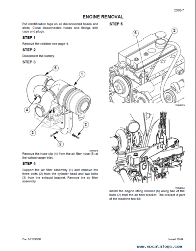 CASE 750 965 Backhoe Loader Service Manual