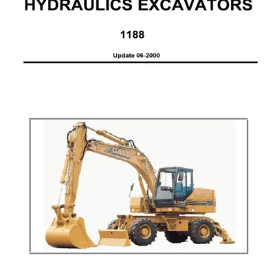 Case 1188 1188c 1188p Crawler Excavator Schematic Service Manual