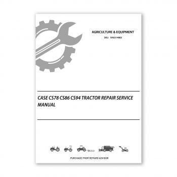 Case CS CS78 CS86 CS94 Workshop Repair Manual