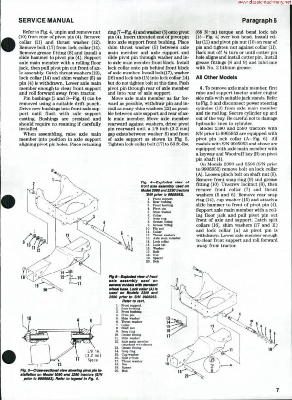 Case Ih 2390 Tractor Workshop Repair Service Manual