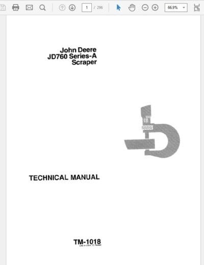 John Deere Jd760 Scrapers Brake Technical Repair Manual