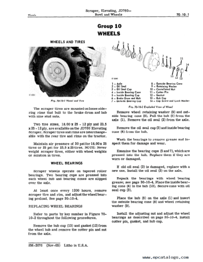 John Deere Jd760 Scrapers Brake Technical Repair Manual
