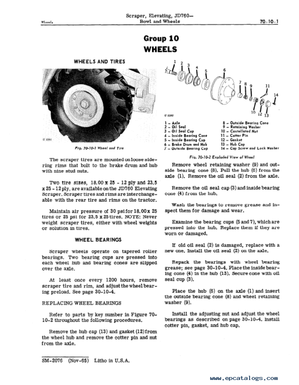 John Deere Jd760 Scrapers Brake Technical Repair Manual