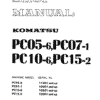Komatsu Pc05-6 Pc07-1 Pc10-6 Pc15-2