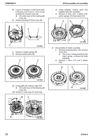 Komatsu D155a-6 Specs Bulldozer Service Repair Manual