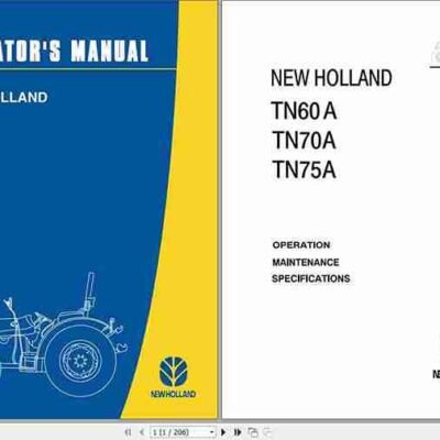 New Holland Tn60a operator manual