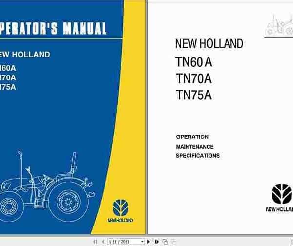 New Holland Tn60a operator manual