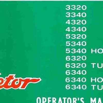 Zetor 5340 6320 6340 Tractor Operator Manual