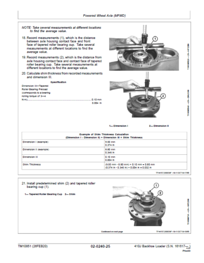 John Deere 410J Backhoe Loader Parts Catalog