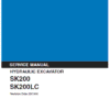 1-186 Kobelco SK200lc MARK III Excavator Service Repair Manual