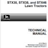 John Deere Stx38 Stx46 John Deere Stx38 Stx46 Lawn Tractor Operators Manual