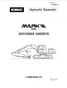 Kobelco Sk400 Mark III Hydraulic Excavator Illustrated Parts Manual