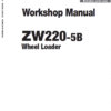 Hitachi ZW220-5A, ZW220-5B Wheel Loader Service Repair Manual
