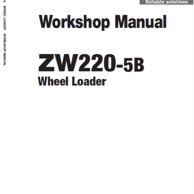 Hitachi ZW220-5A, ZW220-5B Wheel Loader Service Repair Manual