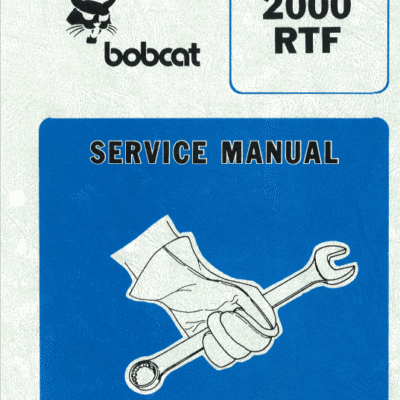 Cart Bobcat 2000 Loader Service Manual